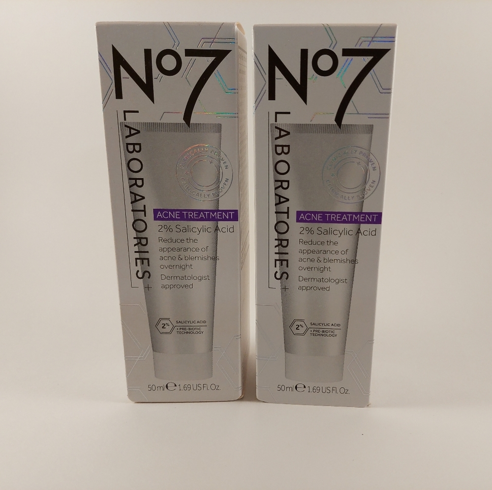 TWO No7 Laboratories Acne Treatments, 1.69 oz ea